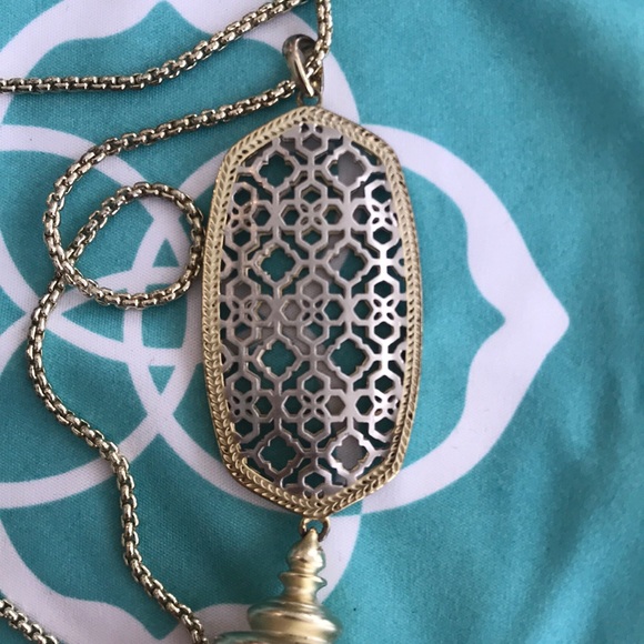 Kendra Scott Gold Filigree Necklace - Picture 2 of 5